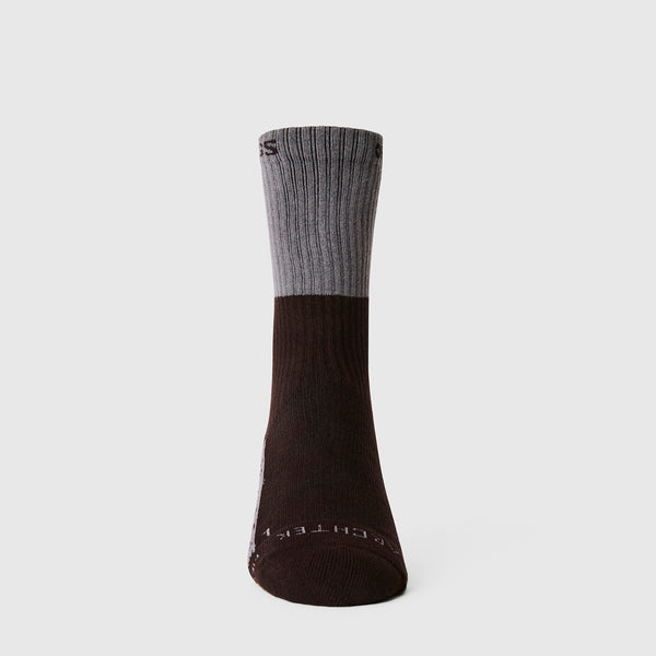 Unisex Black Two Tone FIGS | ArchTek® 15-20 mmHg - Crew Compression Socks