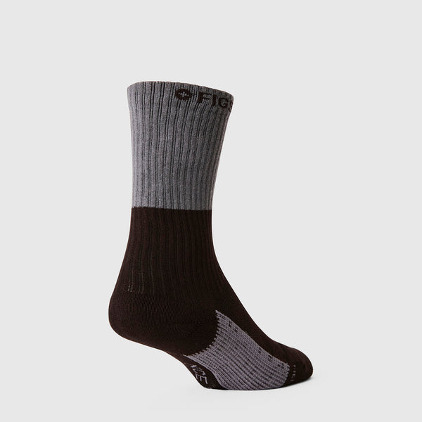 Unisex Black Two Tone FIGS | ArchTek® 15-20 mmHg - Crew Compression Socks