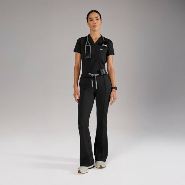 Women's Black Evanston High-Rise FORMx Skinny Flare - Petite Scrub Pant™