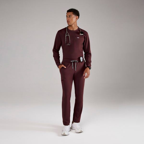 Men's Burgundy Pierre FORMx Slim Tapered - Short Scrub Pant™