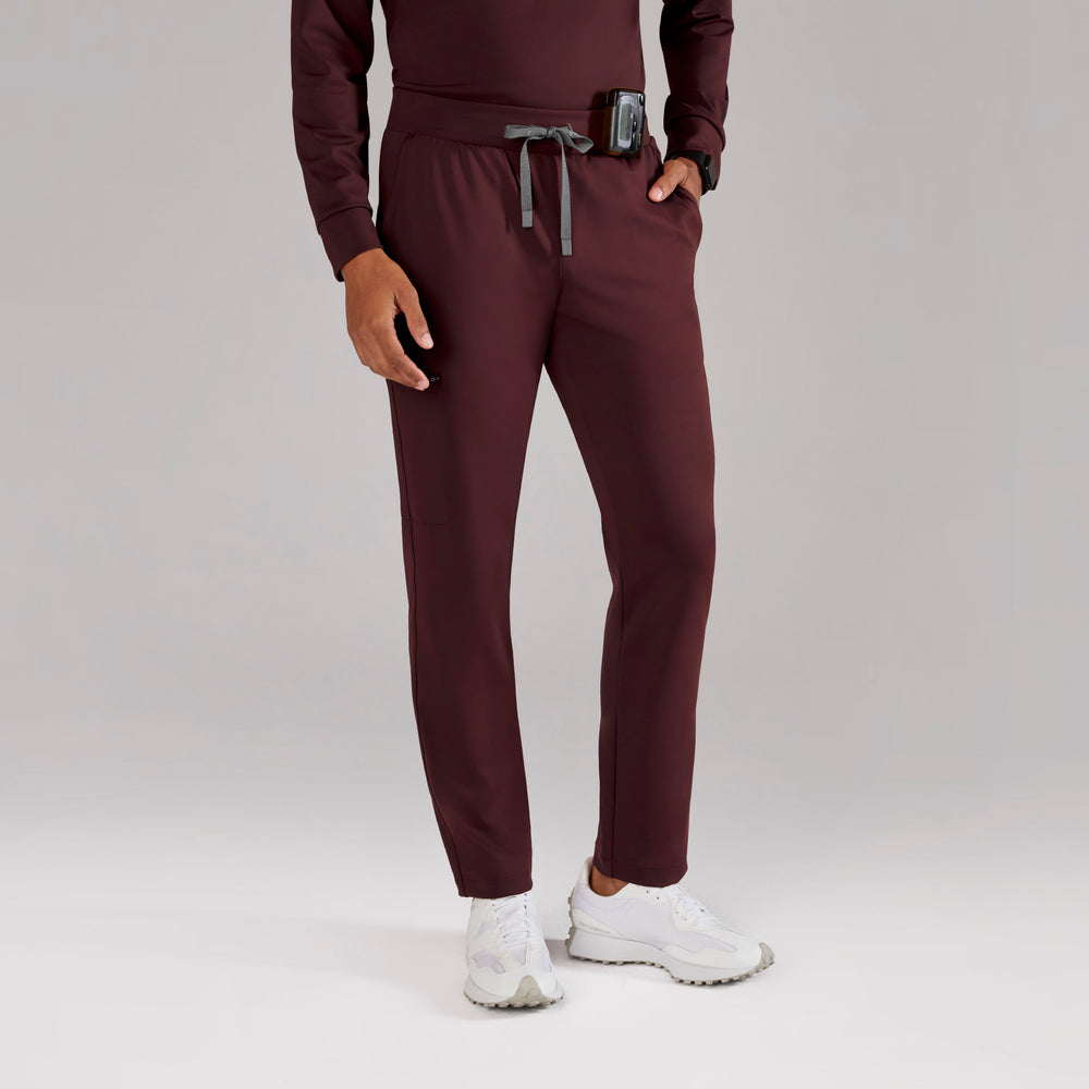 men's Burgundy Pierre FORMx Slim Tapered - Tall Scrub Pant™