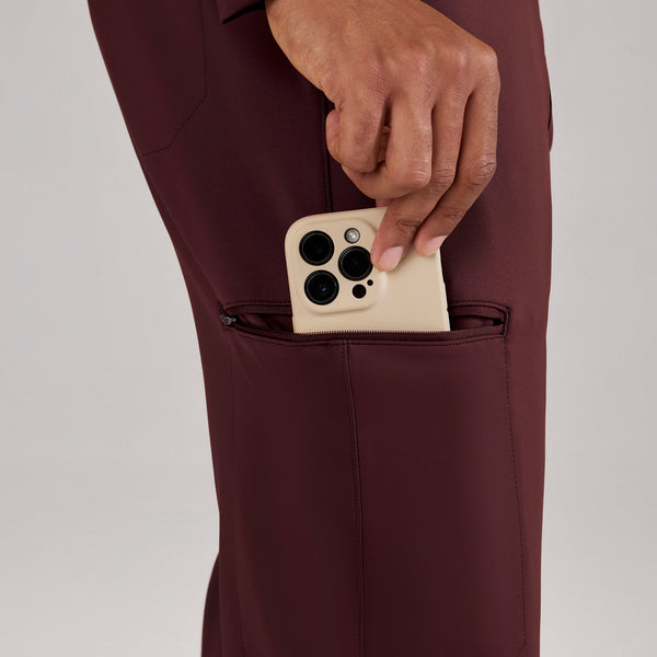 Men's Burgundy Pierre FORMx Slim Tapered - Short Scrub Pant™
