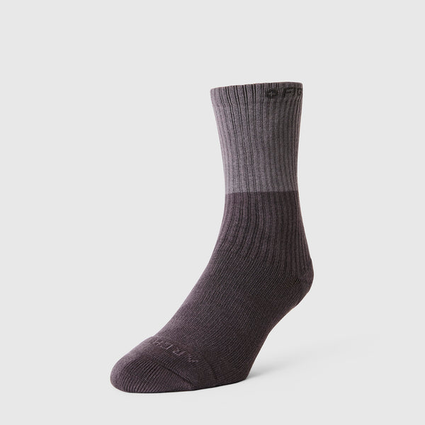 Unisex Charcoal Two Tone FIGS | ArchTek® 15-20 mmHg - Crew Compression Socks