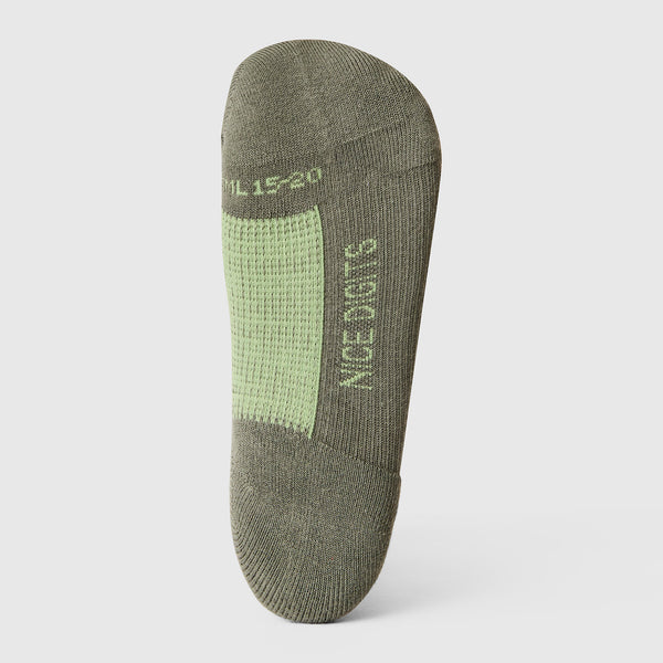 Unisex Moss Stripe FIGS | ArchTek® 15-20 mmHg - Crew Compression Socks