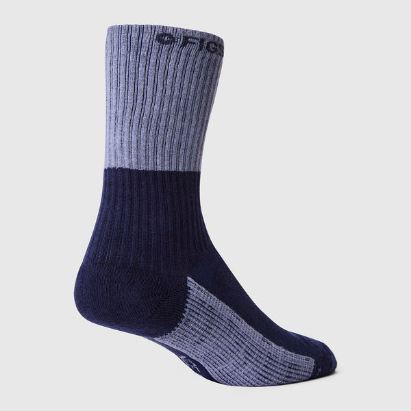 Unisex Navy Two Tone FIGS | ArchTek® 15-20 mmHg - Crew Compression Socks