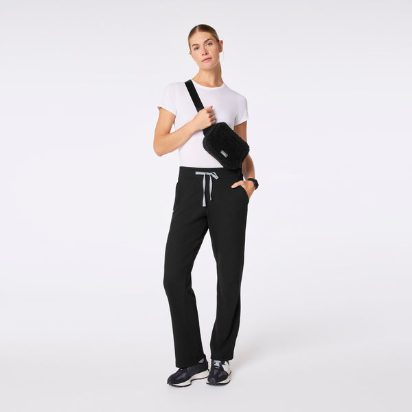Black High-Pile Belt Bag