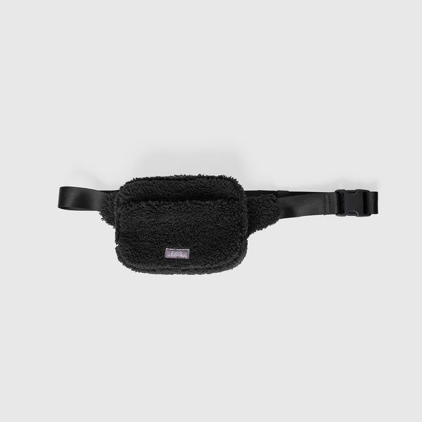 Black High-Pile Belt Bag