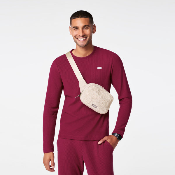 Bone High-Pile Belt Bag