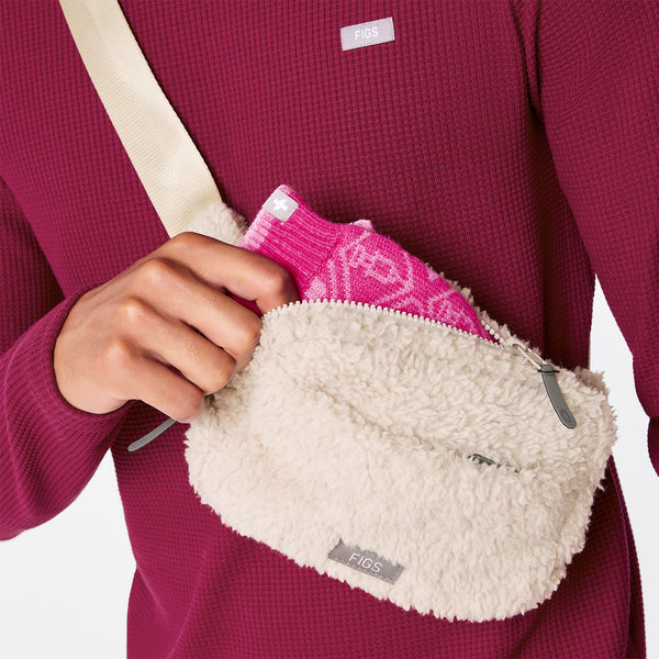 Bone High-Pile Belt Bag