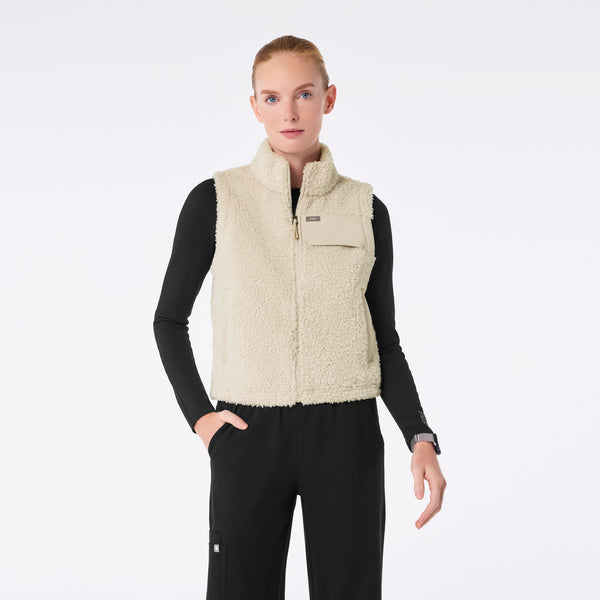 Women's Bone High-Pile Vest
