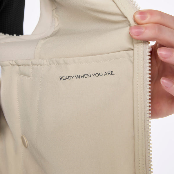 Women's Bone High-Pile Vest