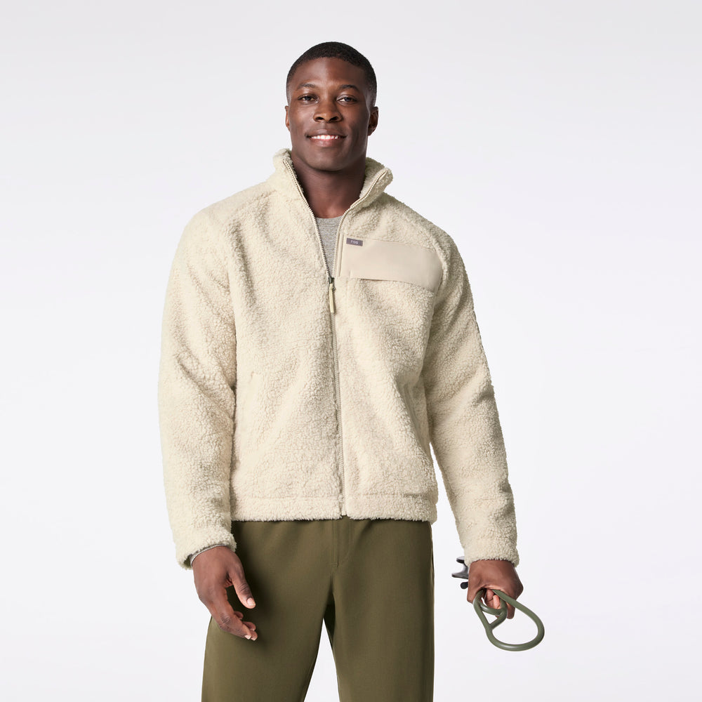 Men's Bone High-Pile - Bomber Jacket