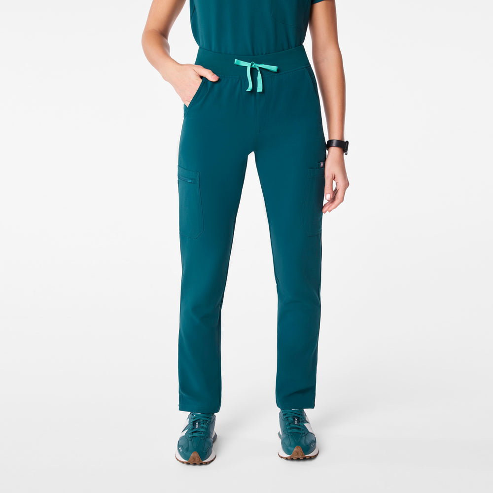 women's Caribbean Blue High Waisted Yola - Tall Skinny Scrub Pant™