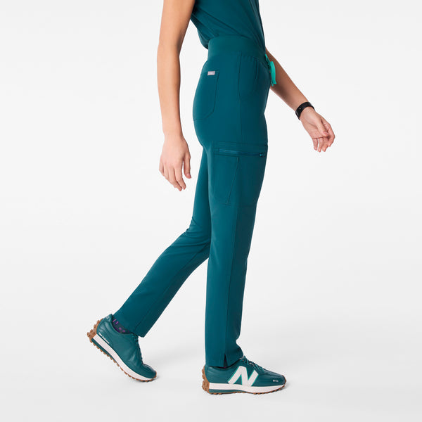 Women's Caribbean Blue Yola High-Rise Slim  - Petite  Scrub Pant™