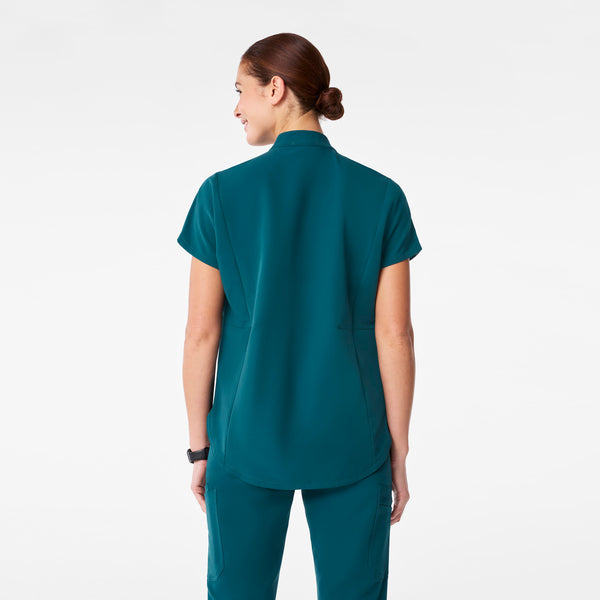 Women's Caribbean Blue Montex Relaxed Scrub Top