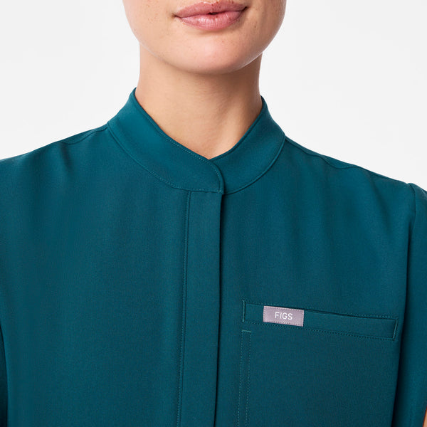 Women's Caribbean Blue Montex Relaxed Scrub Top