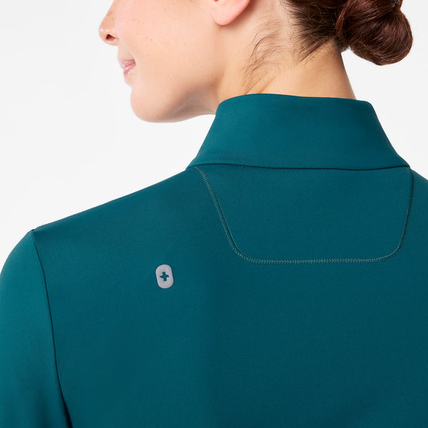 Women's Caribbean Blue ContourKnit Scrub Jacket