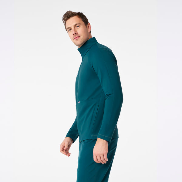 Men's Caribbean Blue ContourKnit Scrub Jacket