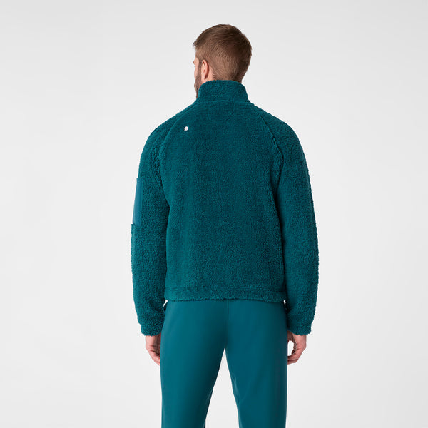 Men's Caribbean Blue High-Pile - Bomber Jacket