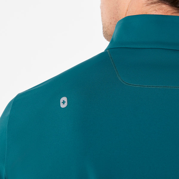 Men's Caribbean Blue ContourKnit Scrub Jacket