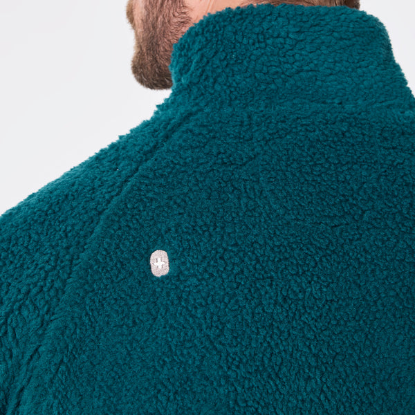 Men's Caribbean Blue High-Pile - Bomber Jacket