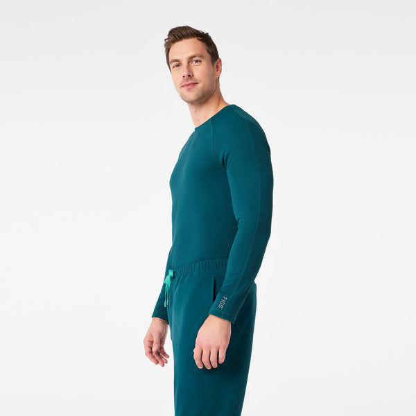 Men's Caribbean Blue Waffle - Long-Sleeve Underscrub