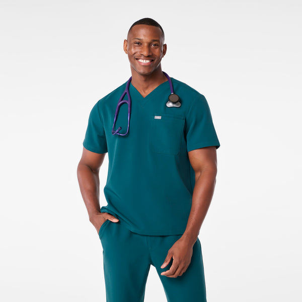 Men's Caribbean Blue Leon -  Scrub Top™