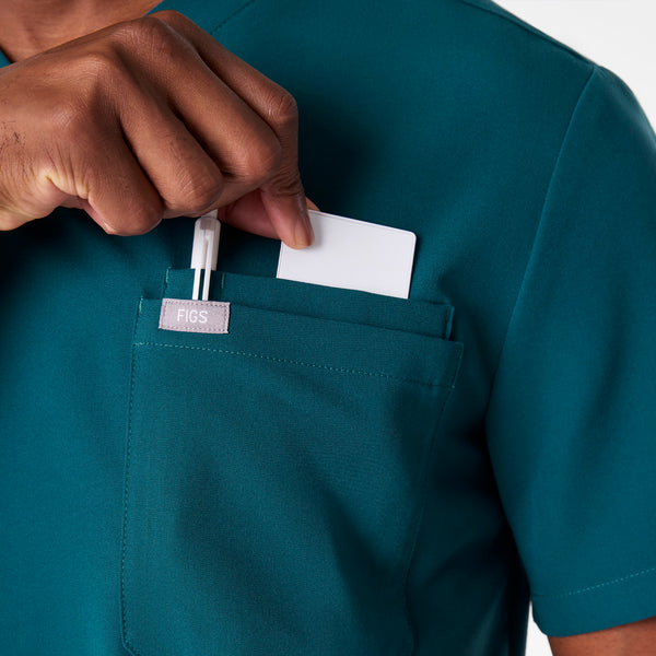 Men's Caribbean Blue Leon -  Scrub Top™
