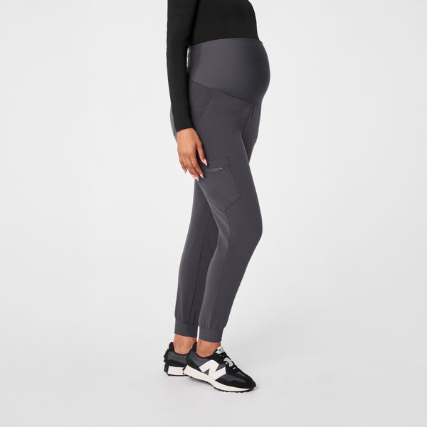 Women's Charcoal Zamora - Maternity Scrub Pant