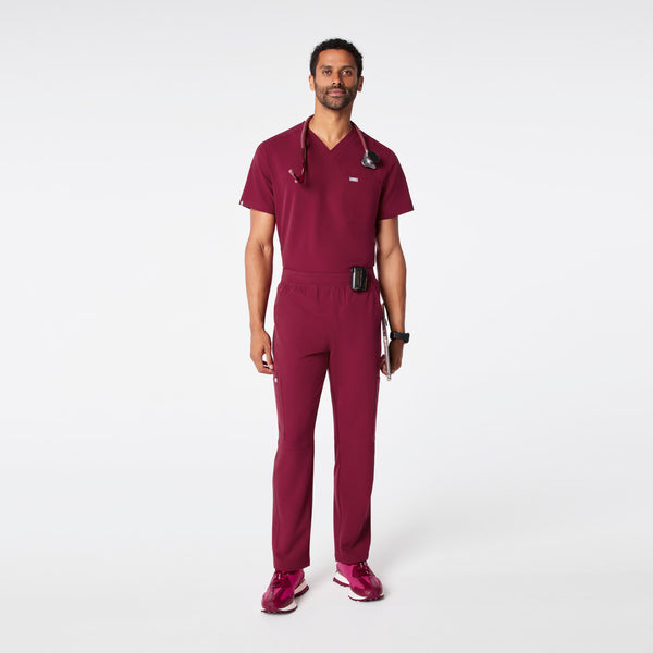 Men's Deep Cranberry Axim - Short Straight-Leg Scrub Pant™