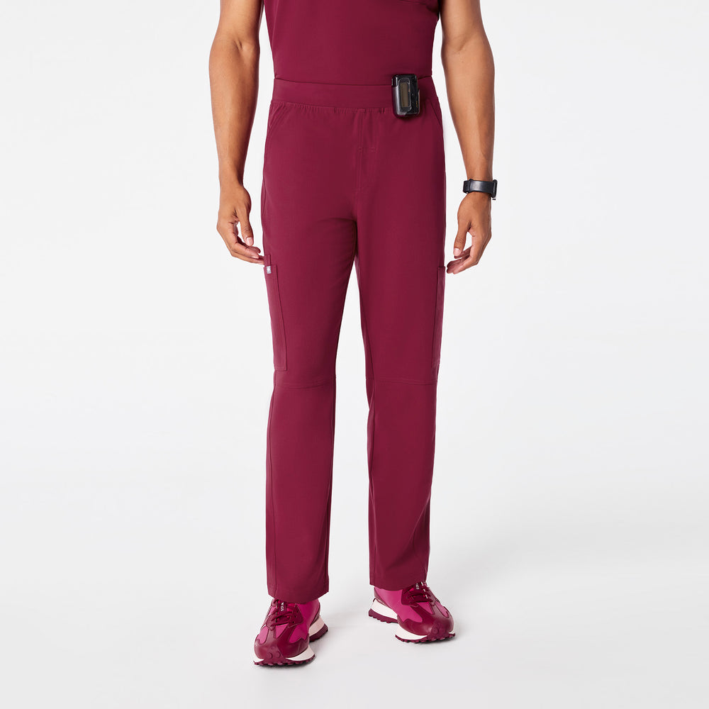 men's Deep Cranberry Axim - Tall Cargo Scrub Pant™