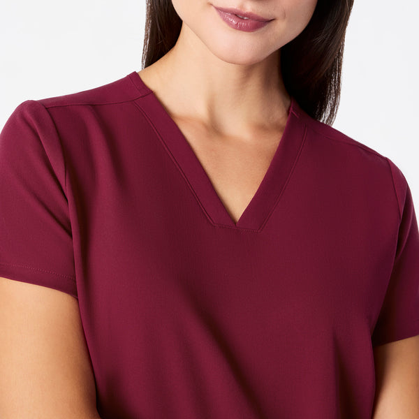 Women's Deep Cranberry Casma -  Scrub Top™
