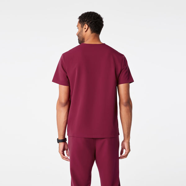 Men's Deep Cranberry Leon -  Scrub Top™