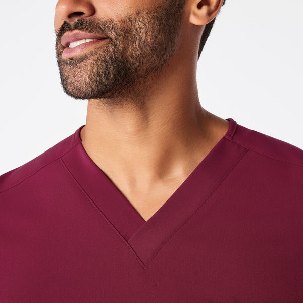 Men's Deep Cranberry Leon -  Scrub Top™