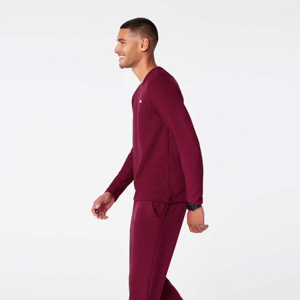 Men's Deep Cranberry Off-Shift Waffle - Long-Sleeve Top™