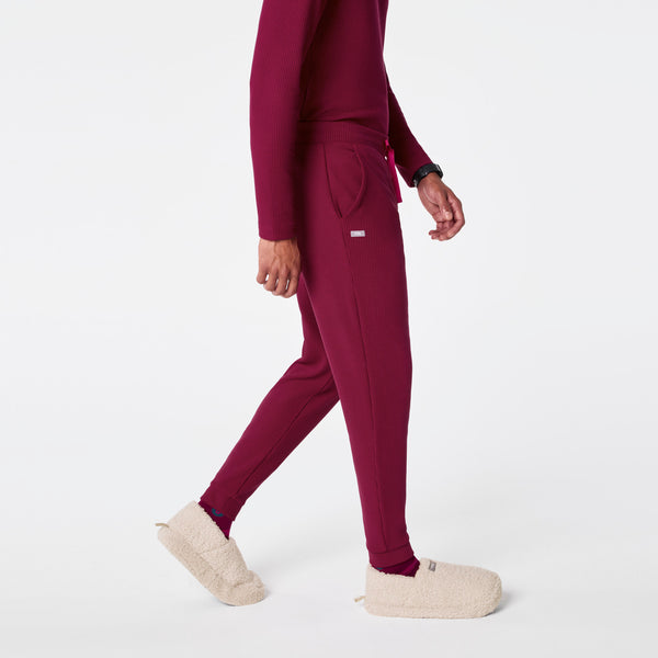 Men's Deep Cranberry Off-Shift Waffle - Jogger Sweatpant™