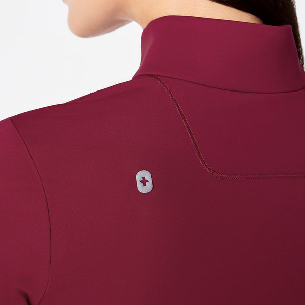 Women's Deep Cranberry ContourKnit Scrub Jacket