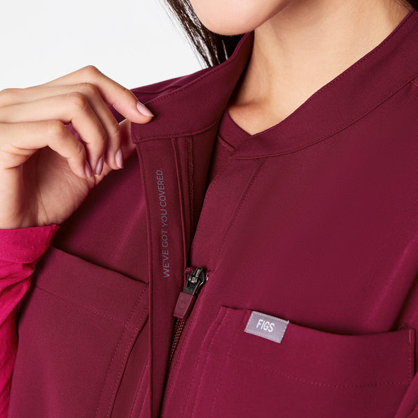 Women's Deep Cranberry Rafaela Cargo - ScrubJumpsuit™
