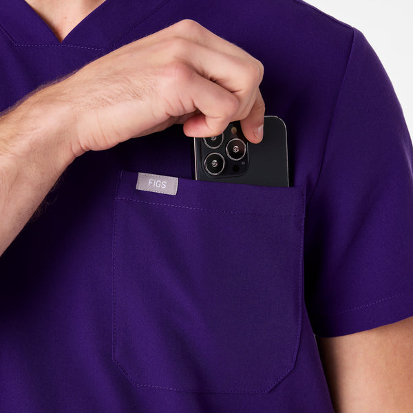 Men's Purple Pulse Chisec -  Scrub Top™