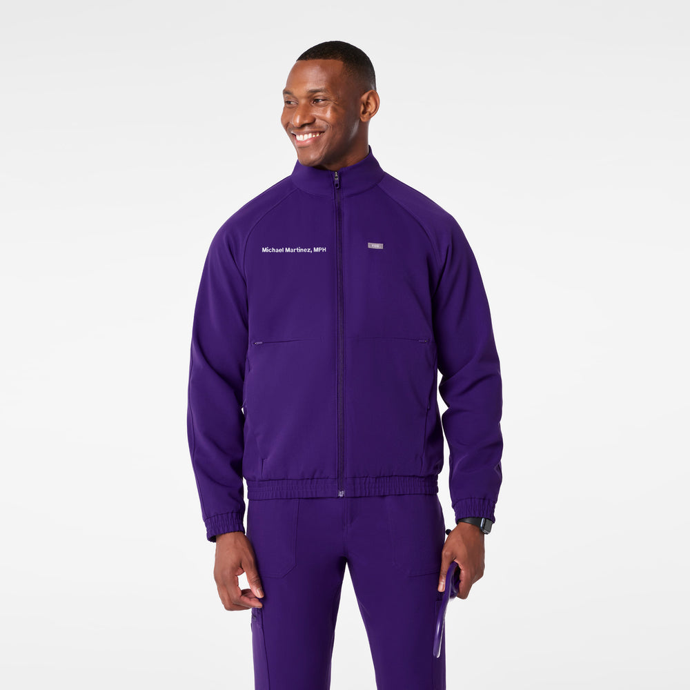 Men's Purple Pulse Cobaki -  Scrub Jacket