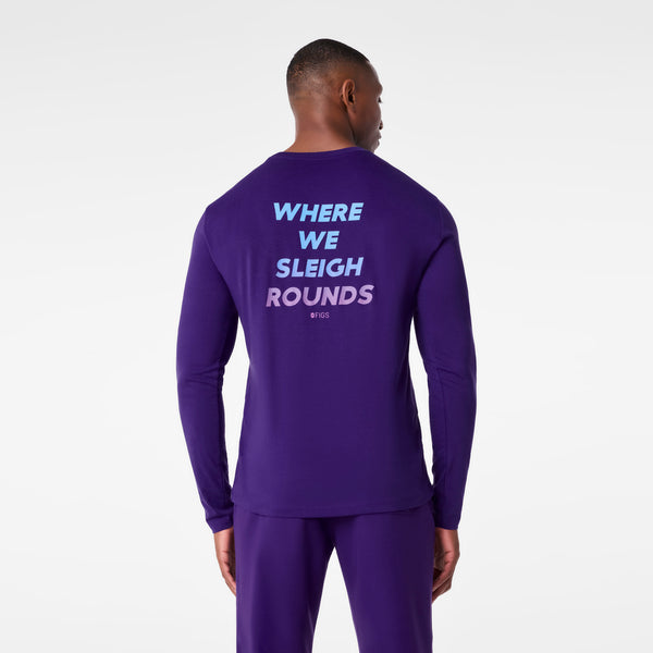 Men's Purple Pulse Sleigh Rounds - Long-Sleeve Underscrub