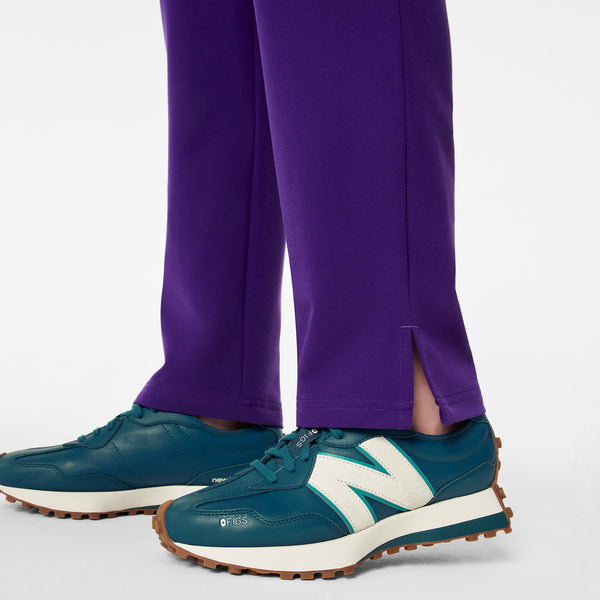 Women's Purple Pulse Dowa High-Rise Straight-Leg - Petite Scrub Pant