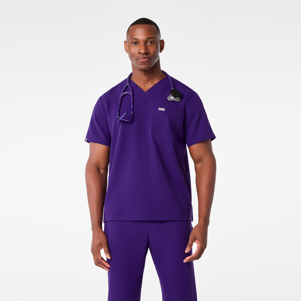 Men's Purple Pulse Leon -  Scrub Top™