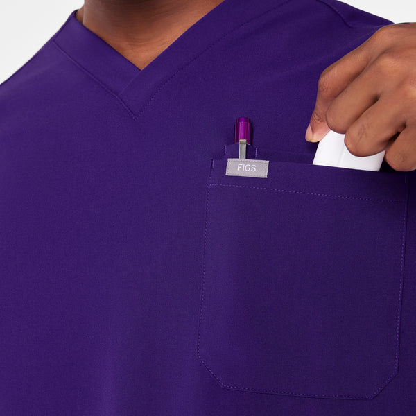 Men's Purple Pulse Leon -  Scrub Top™