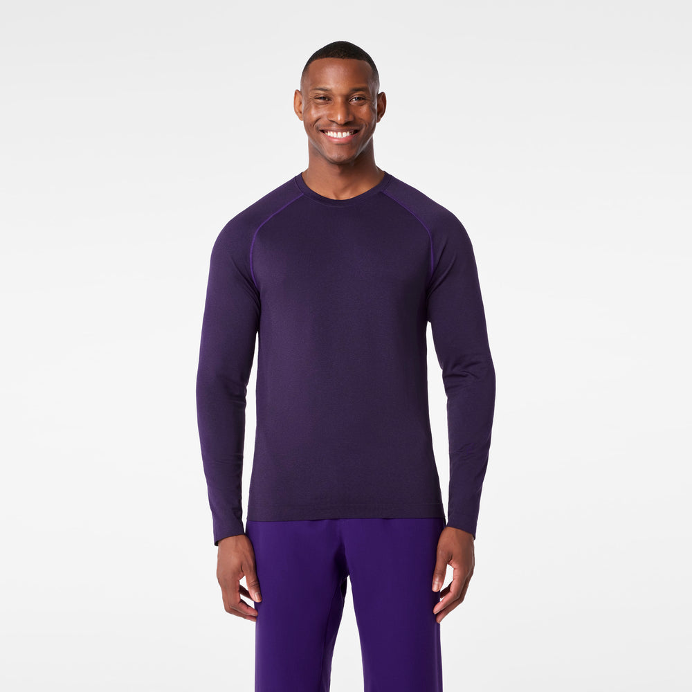 Men's Purple Pulse Makato Seamless - Long-Sleeve Underscrub