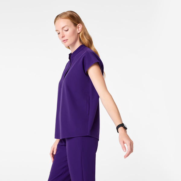 Women's Purple Pulse Rafaela - Oversized Scrub Top™