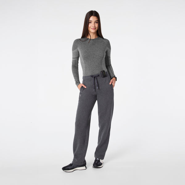 Women's Charcoal Heather Grey Off-Shift Straight-Leg - Sweatpant™