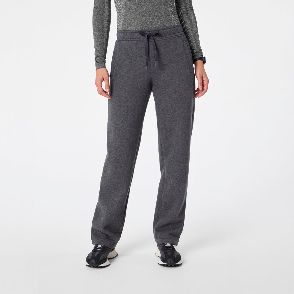 Women's Charcoal Heather Grey Off-Shift Straight-Leg - Sweatpant™