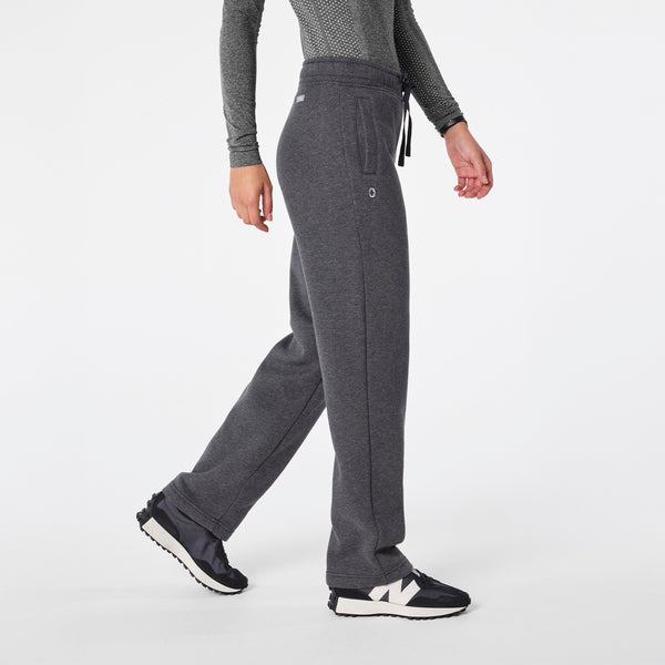Women's Charcoal Heather Grey Off-Shift Straight-Leg - Sweatpant™