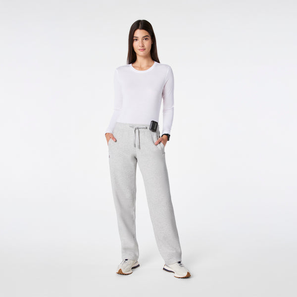 Women's Heather Grey Off-Shift Straight-Leg - Sweatpant™